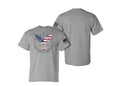 Patriotic Flying Eagle T-Shirt (Grey or Black)